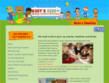 Tablet Screenshot of kodyskids.org